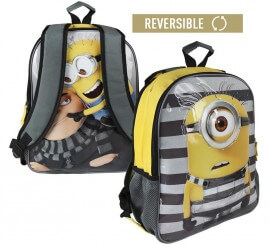 Minions Reversible School Backpack 31x38x13 cm