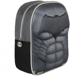 Mochila Batman infantil com relevo de 25x31x10 cm