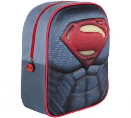 Superman Children's Backpack with relief of 25x31x10 cm