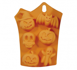 Molde Figuras Halloween para 6 Galletas de 23x15 cm