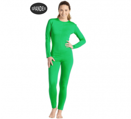 Green spandex underwear jumpsuit for women