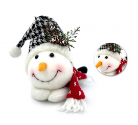 Sitting Snowman 18 cm