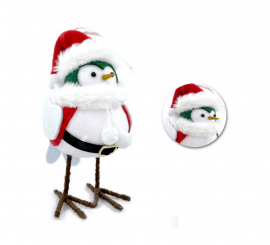 18 cm Christmas White Bird Doll