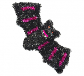 Lametta-Fledermaus 46x16 cm