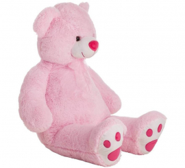 Urso de pelúcia rosa 100cm