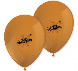 Pack 8 Globos Happy Halloween de 25 cm