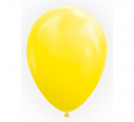 Pack de 10 Globos Color Amarillo de 30 cm