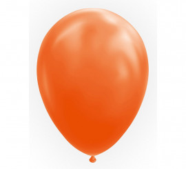 Pack de 10 Globos Color Naranja de 30 cm