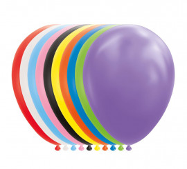 Lot de 10 ballons de 30 cm de couleurs assorties