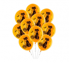 Pack de 10 Globos Gato de 30 cm