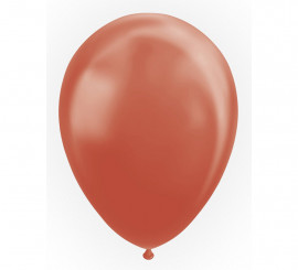 Packung mit 10 kupferfarbenen Metallic-Luftballons 30 cm