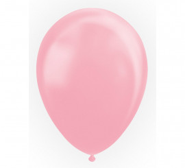 Lot de 10 Ballons Métallisés Rose Nacré 30 cm