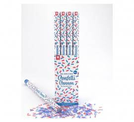 1 Union Jack Kabuki Confetti Cannon - UK Biodegradable 80cm