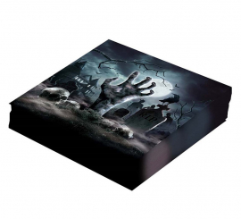 Pack of 12 Cemetery Napkins of 33X33 cm