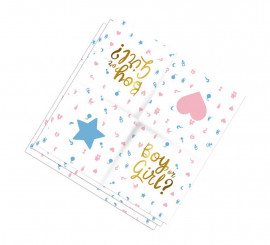 Pack of 12 It's a Boy or it's a Girl Napkins