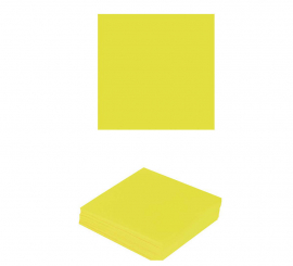 Pack of 12 Neon Yellow Napkins of 33X33 cm