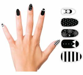 Pack of 12 Gothic False Nails