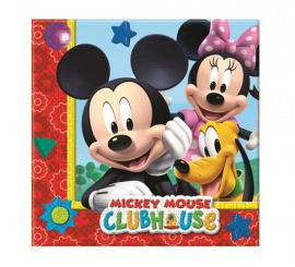 Pack of 20 Mickey Mouse Paper Napkins of 33x33 cm