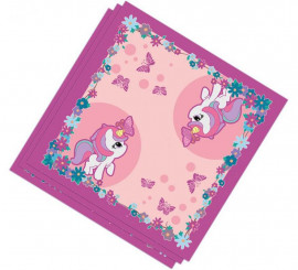 Pack de 20 Servilletas Unicornio 33x33 cm