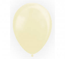 Pack de 25 Globos Metalizados Color Marfil Perlado de 30 cm