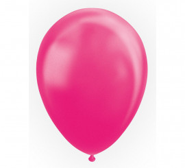 Pack of 25 Intense Pearlescent Pink Metallic Balloons of 30 cm