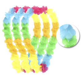 KIT FESTA HAWAIANA COLLANA FASCIA CAPELLI BRACCIALI – partyeballoon