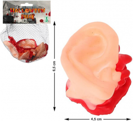 Confezione da 4 orecchie insanguinate 6x4 cm