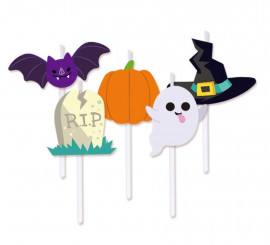 Pack of 5 Halloween Figure Candles