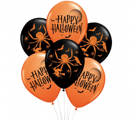 Pack of 6 Assorted Halloween Balloons