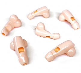 Pack of 6 Penis-shaped whistles