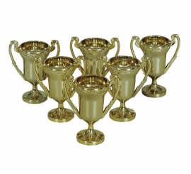 Pack of 6 6 cm Trophies