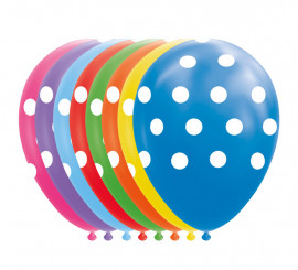 Pack of 8 Lunar Balloons in Assorted Colors of 30 cm