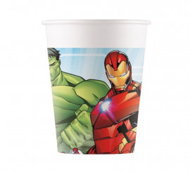 Pack of 8 Avengers Cardboard Avengers Cups of 200 ml