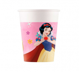 Pack de 8 Vasos de Princesas Disney de Cartón de 200 ml