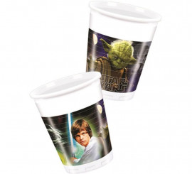 Pack of 8 Star Wars Heroes Glasses of 200 ml