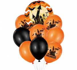 Pack of 9 Assorted Halloween Balloons