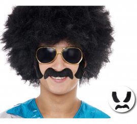 Pack de Bigote con Patillas negro