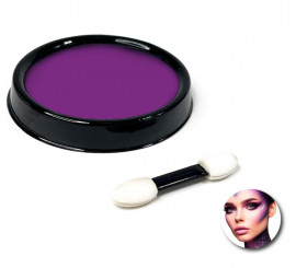 Purple water-based makeup pack with brush