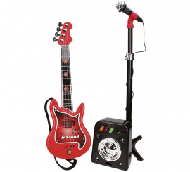 Pack micro, haut-parleur et guitare pour enfants