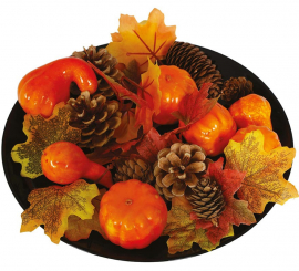 Pumpkin Leaves and Pine Cones Pack