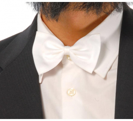 white bow tie