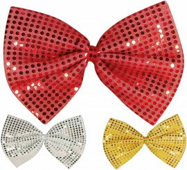 Laço de lantejoulas em várias cores de 30 cm