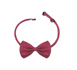 Fuchsia bow tie with hook and adjuster