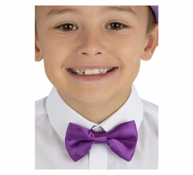 Adorable purple bow tie with children's velcro closure