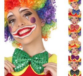 Gravata borboleta pequena com lantejoulas em 6 cores