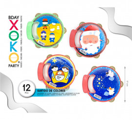 Pandereta Navidad Mediana 16.5Cm