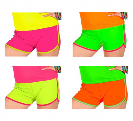 Shorts neon em várias cores para mulheres