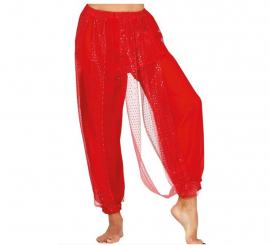 Rote Bauchtanzhose