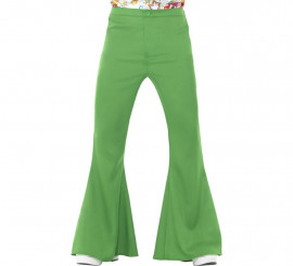 Pantalones de Campana Verde Años 60 para hombre