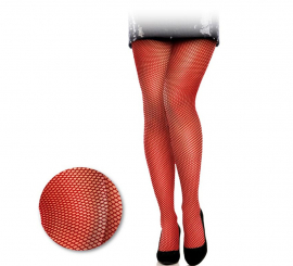 Adult red fine mesh panty